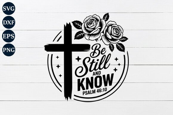 Be Still and Know SVG PNG for Crafts