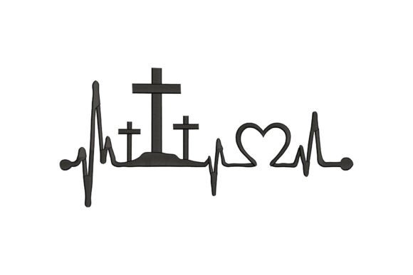 Christian Cross Heartbeat — Religion Amp