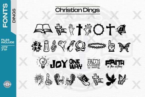Christian Dings: A Dingbat Asset for Modern Branding