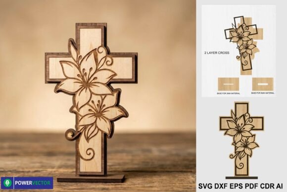 Easter Floral Cross Design — Spring Amp