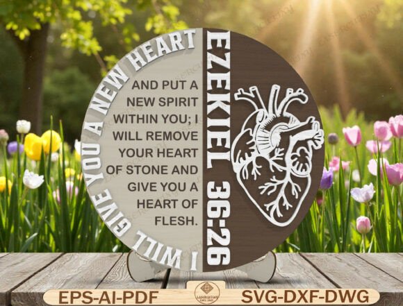 Ezekiel 36 26 Sign Laser Cut File