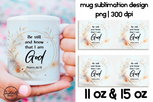 Faith Mug Wrap Design PNG for Crafts