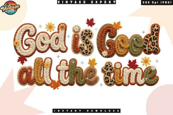 God is Good All the Time Crochet Yarn