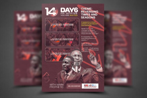 Prayer and Fasting Church Flyer Template for Graphic Templates
