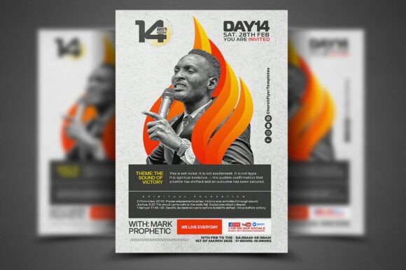 Prayer and Fasting Church Poster Graphic Templates