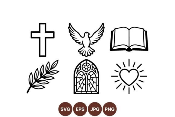 Religious Icon SVG Collection for Local Business Branding