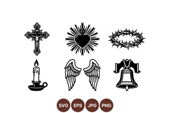 Religious Symbol SVG Collection for Illustrations