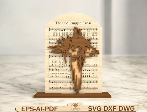 The Old Rugged Cross Sign Laser Cut File for Signs