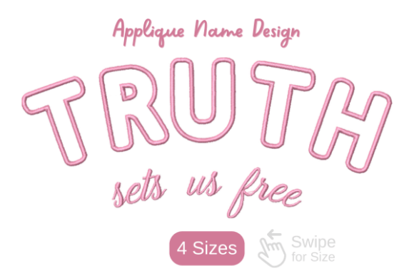 Truth Sets Us Free Applique — Religion Amp